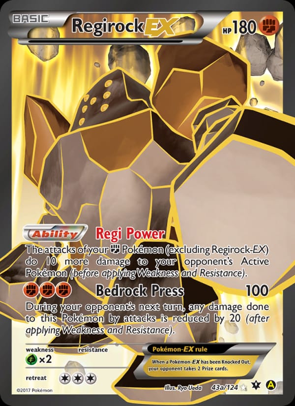 Regirock EX, XY - Fates Collide · 43/124