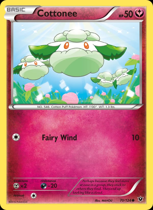 Cottonee, XY - Fates Collide · 70/124