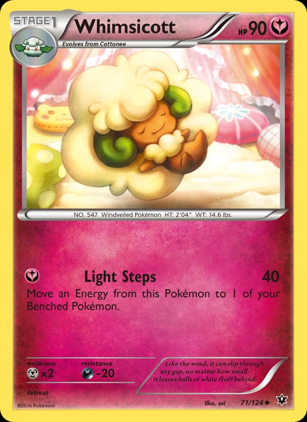 Whimsicott, XY - Fates Collide · 71/124
