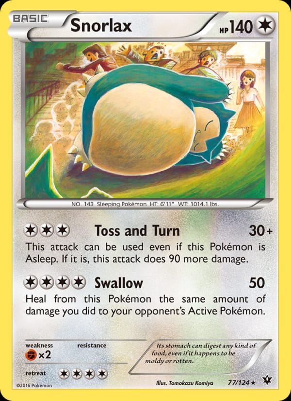 Snorlax, XY - Fates Collide · 77/124