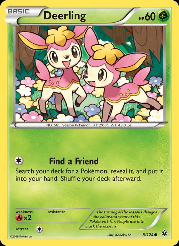 Deerling, XY - Fates Collide · 8/124