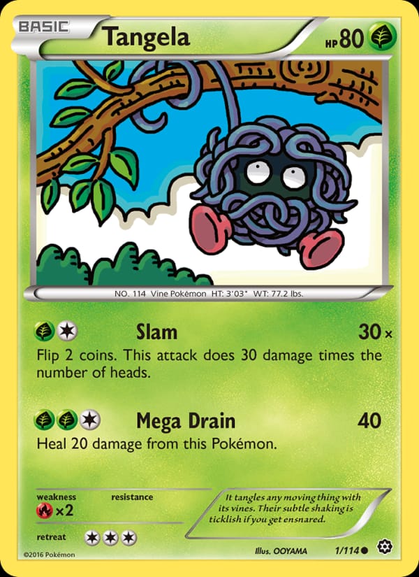 Tangela, XY - Steam Siege · 1/114