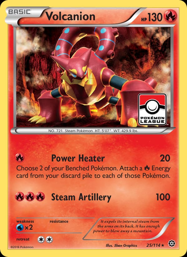 Volcanion, XY - Steam Siege · 25/114