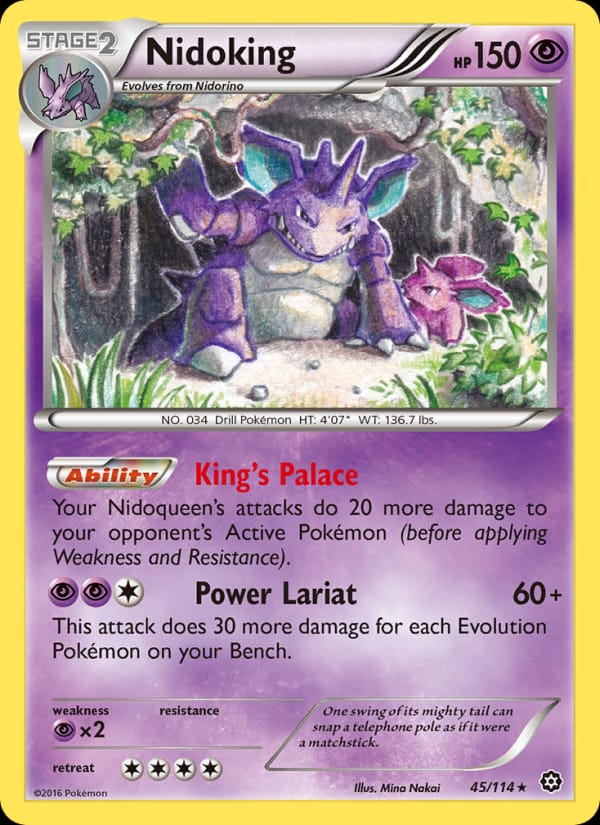 Nidoking, XY - Steam Siege · 45/114