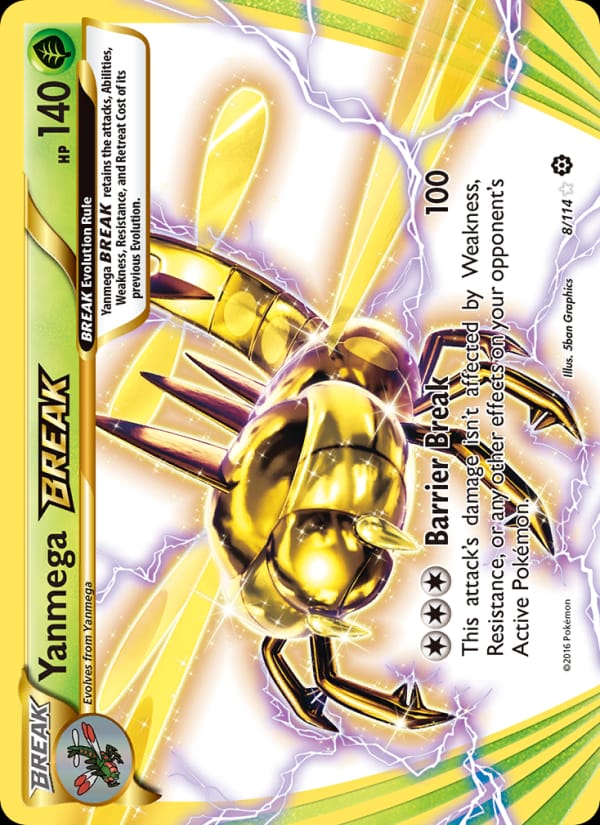 Yanmega BREAK, XY - Steam Siege · 8/114