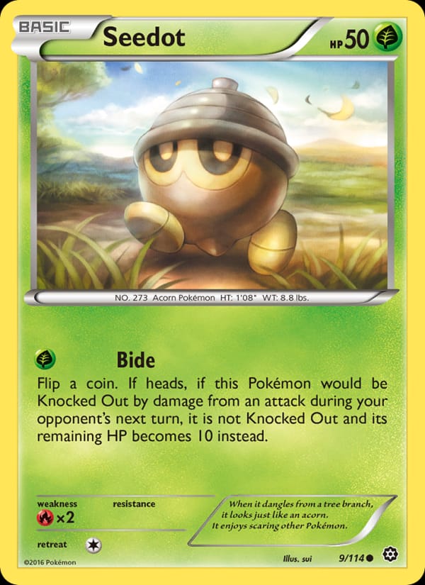 Seedot, XY - Steam Siege · 9/114