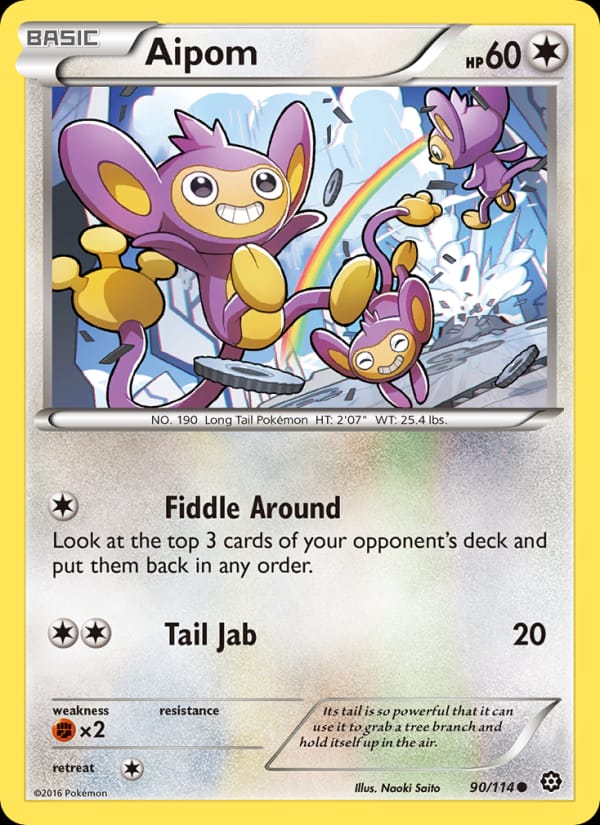 Aipom, XY - Steam Siege · 90/114