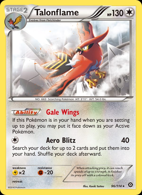 Talonflame, XY - Steam Siege · 96/114