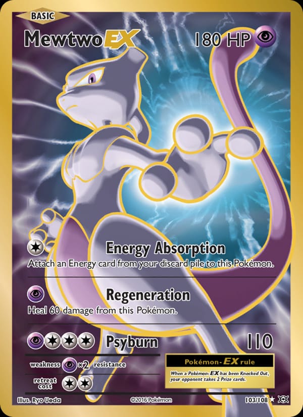 Mewtwo EX, XY - Evolutions · 103/108