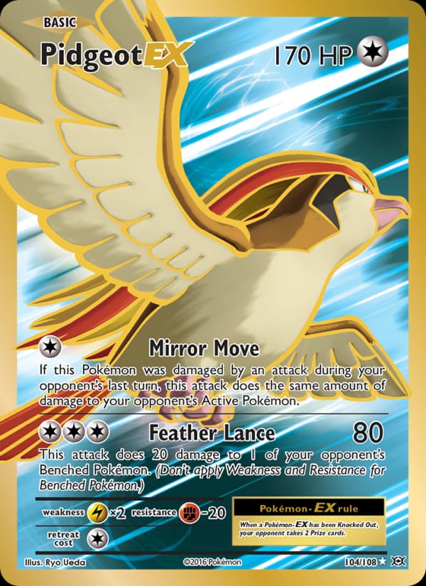 Pidgeot EX, XY - Evolutions · 104/108