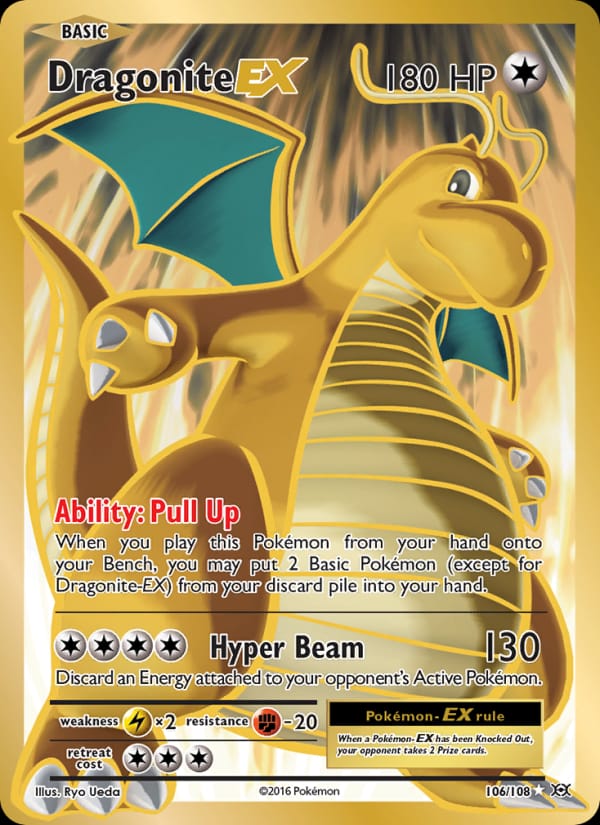 Dragonite EX, XY - Evolutions · 106/108