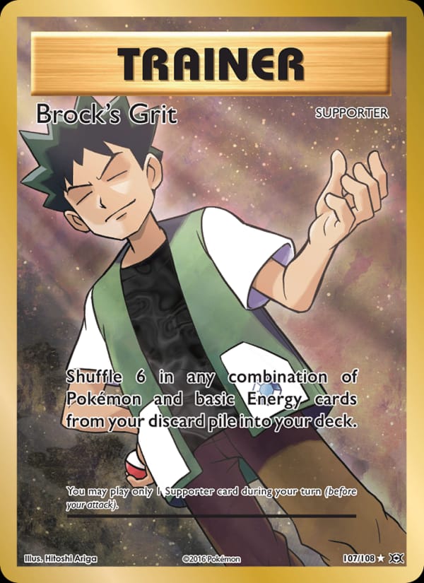 Brock's Grit, XY - Evolutions · 107/108