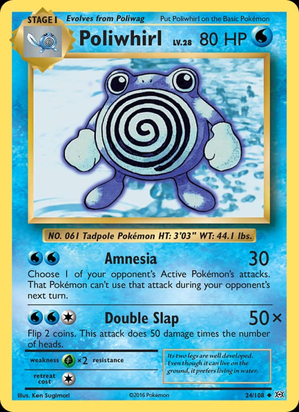 Poliwhirl, XY - Evolutions · 24/108