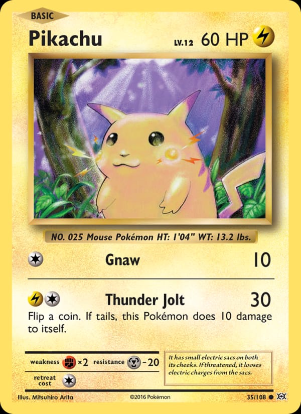 Pikachu, XY - Evolutions · 35/108