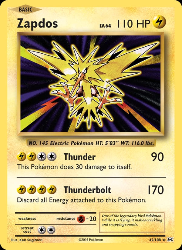 Zapdos, XY - Evolutions · 42/108