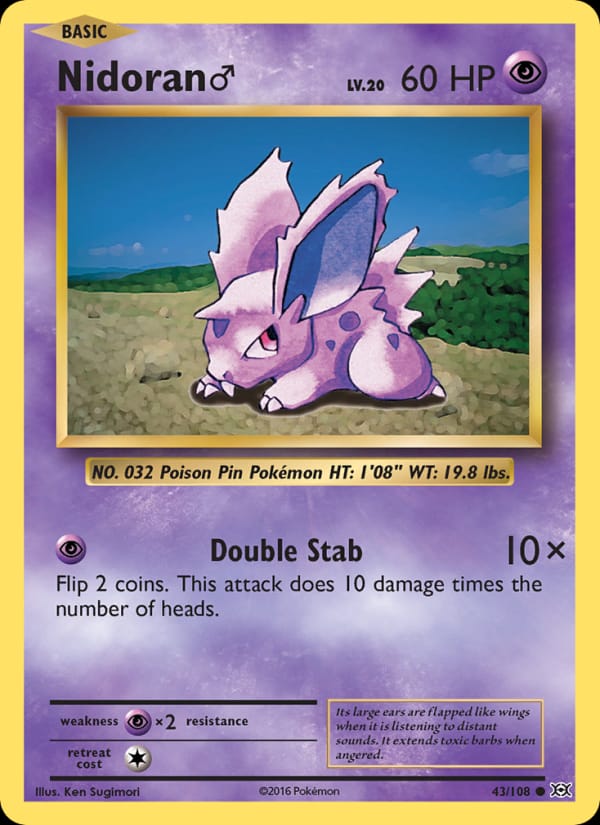 Nidoran M, XY - Evolutions · 43/108