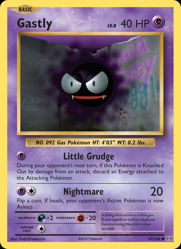 Gastly, XY - Evolutions · 47/108
