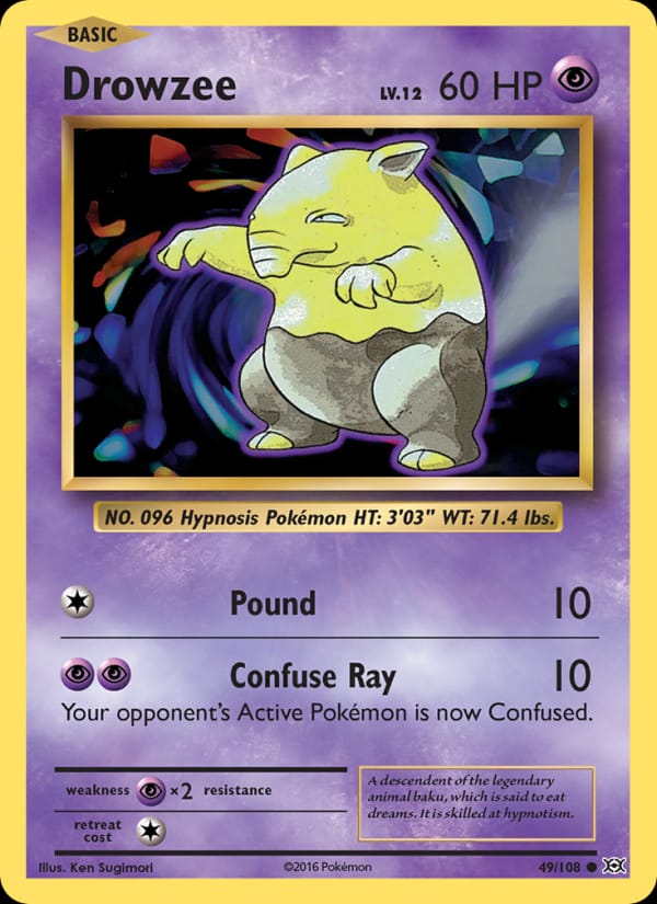 Drowzee, XY - Evolutions · 49/108