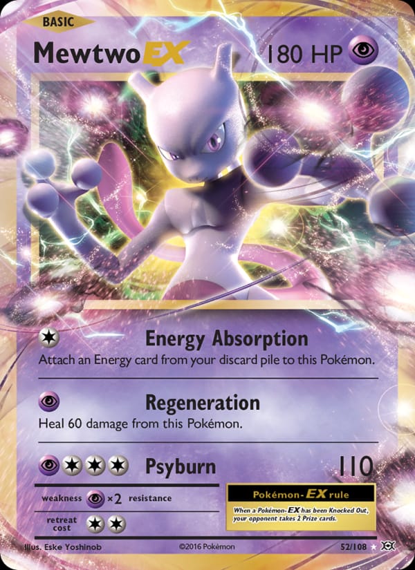 Mewtwo EX, XY - Evolutions · 52/108