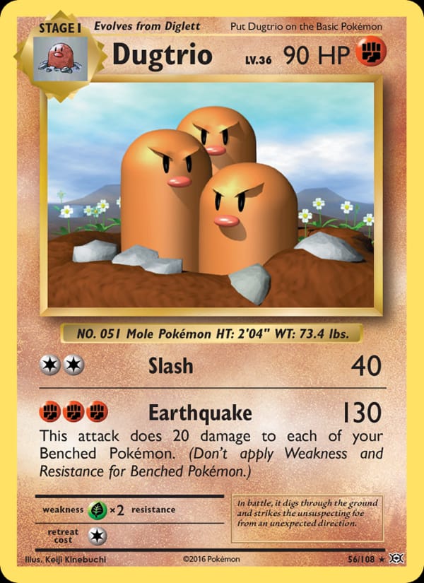 Dugtrio, XY - Evolutions · 56/108