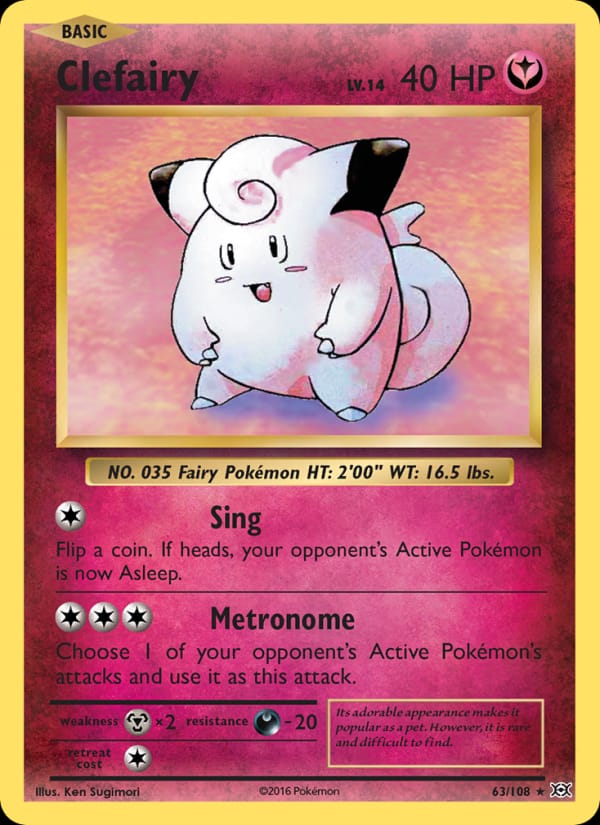 Clefairy, XY - Evolutions · 63/108