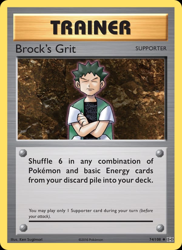 Brock's Grit, XY - Evolutions · 74/108