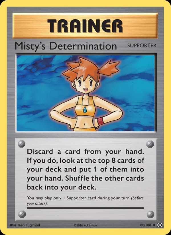 Misty's Determination, XY - Evolutions · 80/108