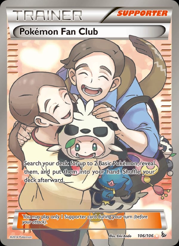 Pokemon Fan Club, XY - Flashfire · 106/106