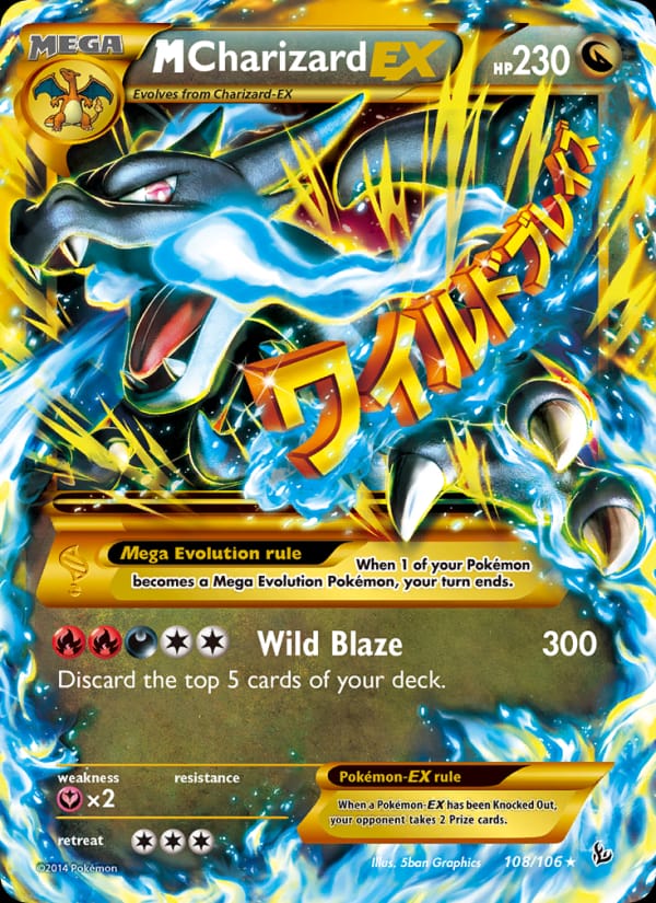 M Charizard EX, XY - Flashfire · 108/106