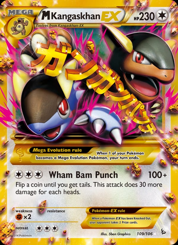 M Kangaskhan EX, XY - Flashfire · 109/106