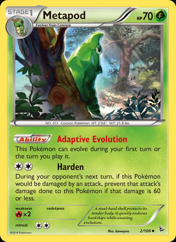 Metapod, XY - Flashfire · 2/106