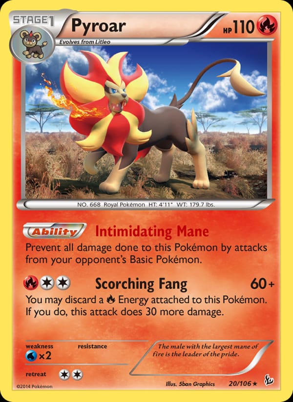 Pyroar, XY - Flashfire · 20/106