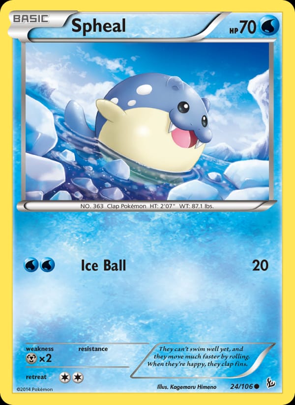 Spheal, XY - Flashfire · 24/106