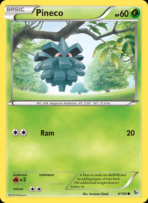 Pineco, XY - Flashfire · 4/106