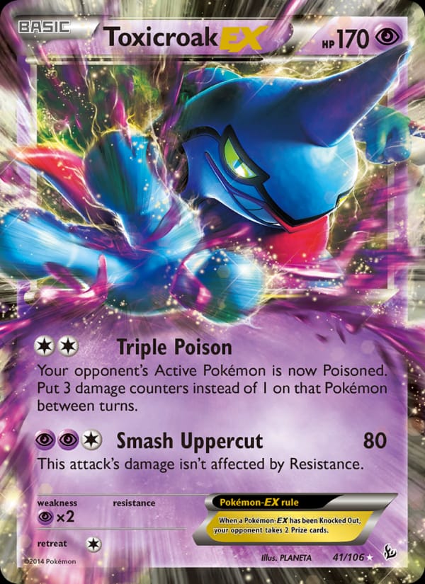 Toxicroak EX, XY - Flashfire · 41/106