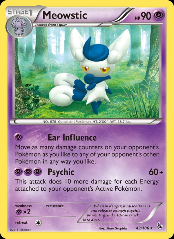 Meowstic, XY - Flashfire · 43/106