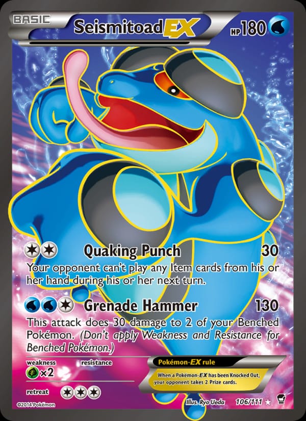 Seismitoad EX, XY - Furious Fists · 106/111