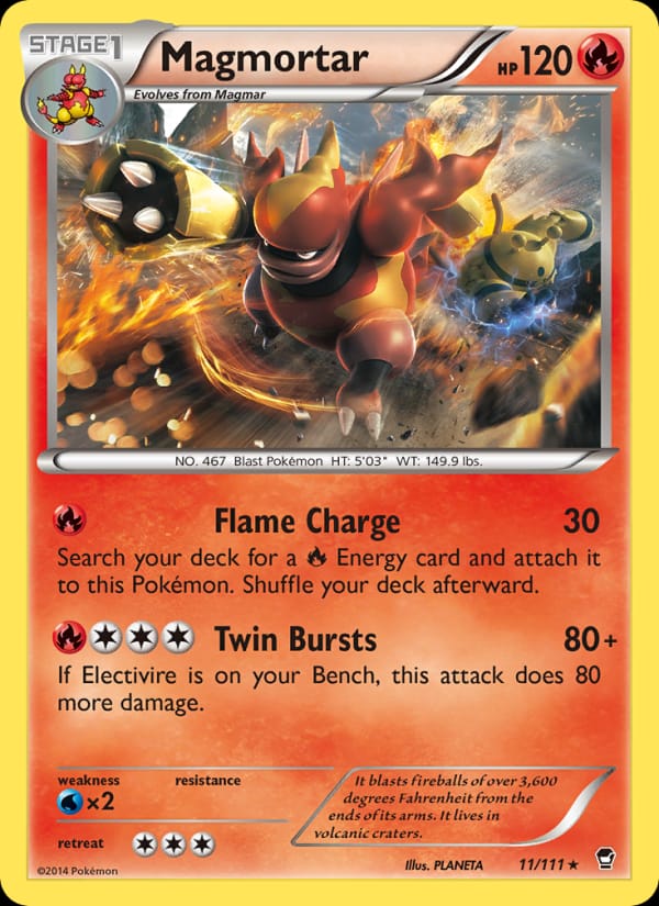 Magmortar, XY - Furious Fists · 11/111