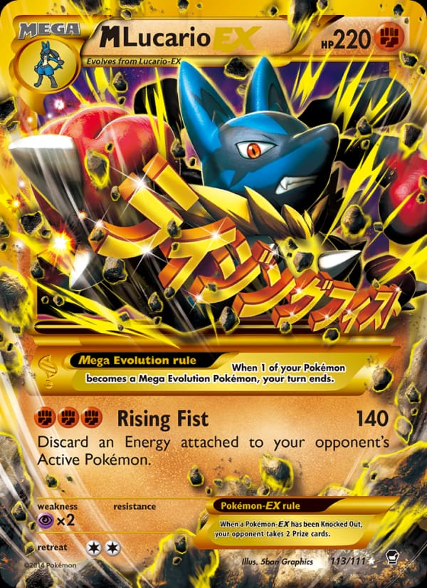 M Lucario EX, XY - Furious Fists · 113/111