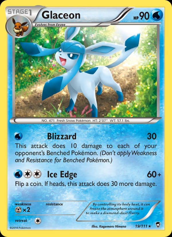 Glaceon, XY - Furious Fists · 19/111