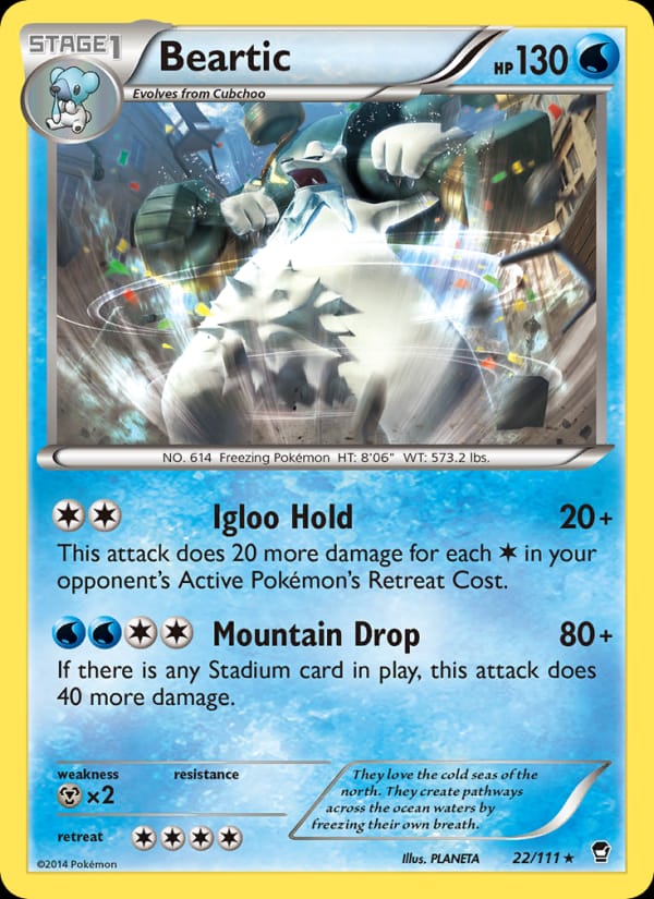 Beartic, XY - Furious Fists · 22/111