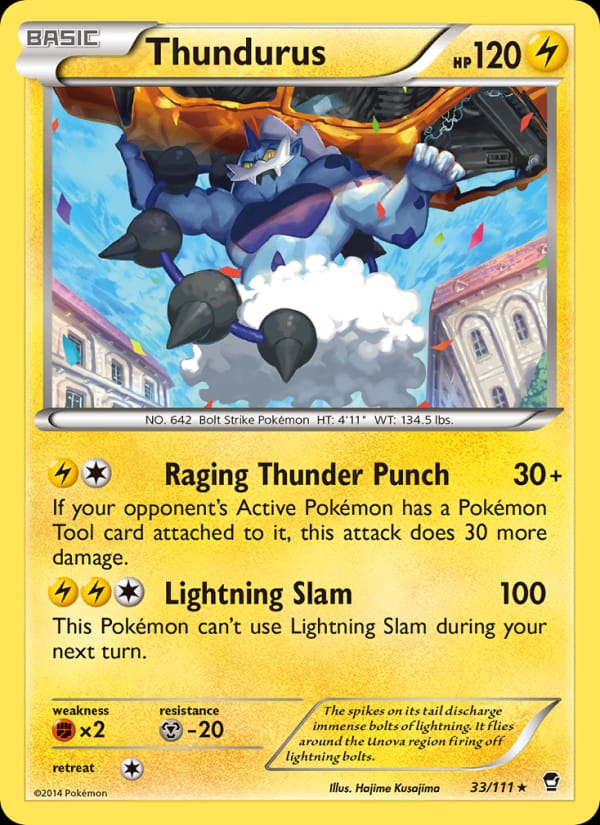 Thundurus, XY - Furious Fists · 33/111
