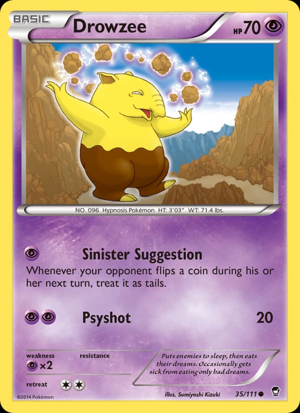 Drowzee, XY - Furious Fists · 35/111
