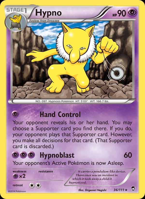 Hypno, XY - Furious Fists · 36/111