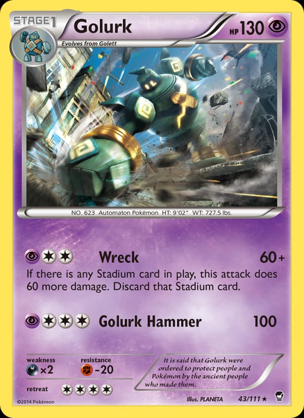 Golurk, XY - Furious Fists · 43/111