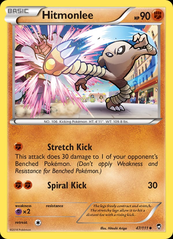 Hitmonlee, XY - Furious Fists · 47/111