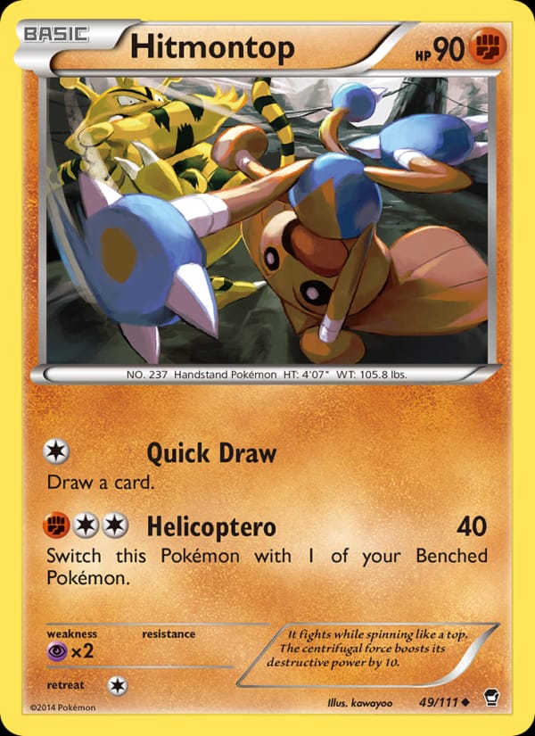 Hitmontop, XY - Furious Fists · 49/111