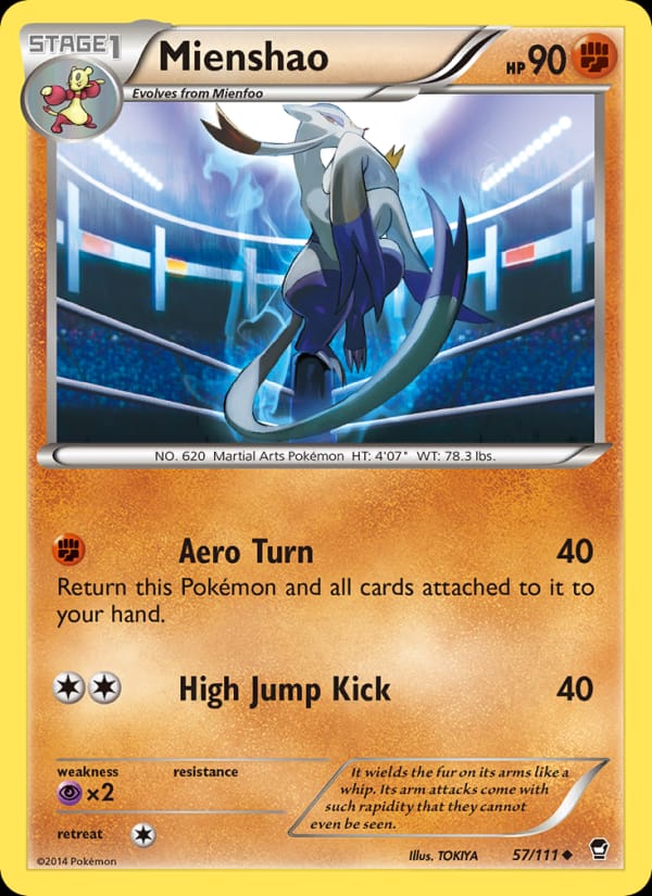 Mienshao, XY - Furious Fists · 57/111