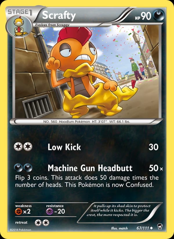 Scrafty, XY - Furious Fists · 67/111