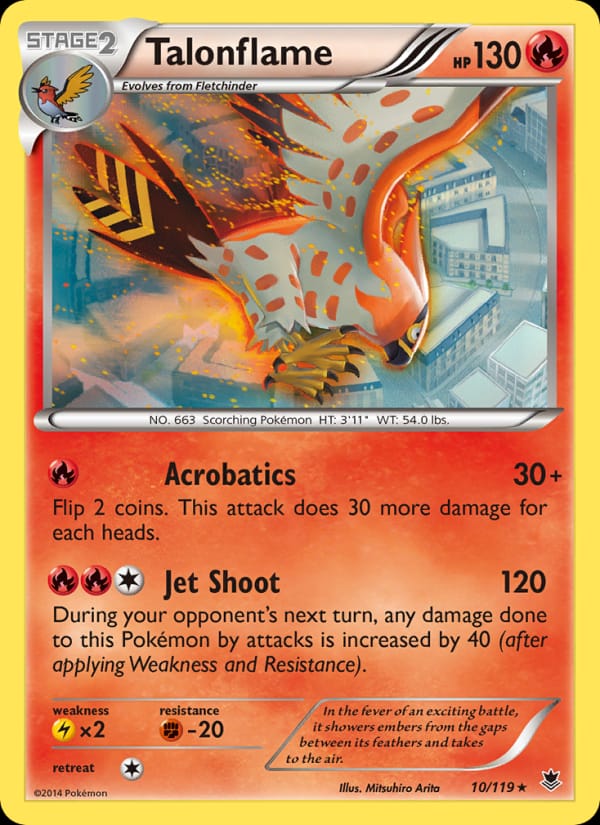 Talonflame, XY - Phantom Forces · 10/119